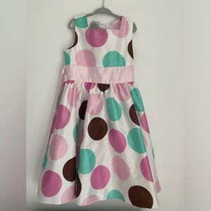 Rare Editions Large Polka Dot Dress 6X little girls